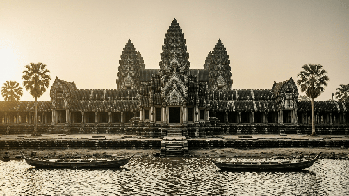 Angkor Wat al amanecer, camboya o vietnam