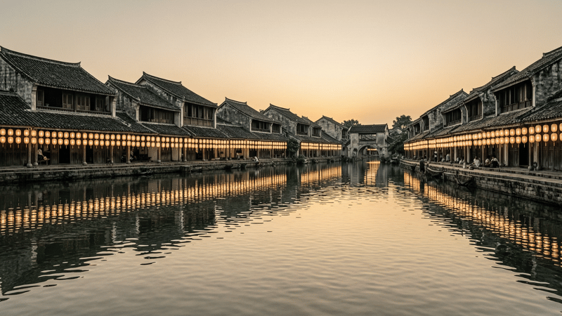Mejor época para viajar a Vietnam: Hoi An con linternas al atardecer